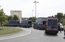 French police southeast of Lyon, 26 June 2015