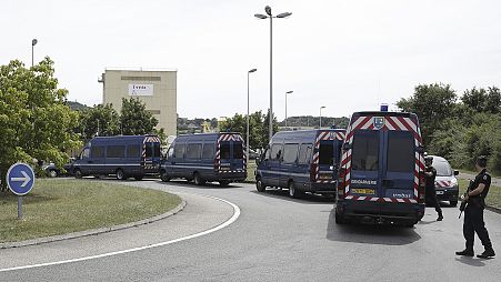 French police southeast of Lyon, 26 June 2015