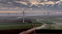 A wind farm near near Stetten, north of Kaiserslautern, Germany, March 19, 2024