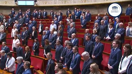Минута молчания в Национальном собрании Франции