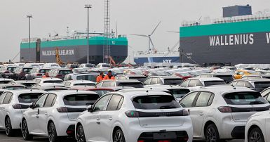 European ports turned into car parks as EV makers hunt buyers ...