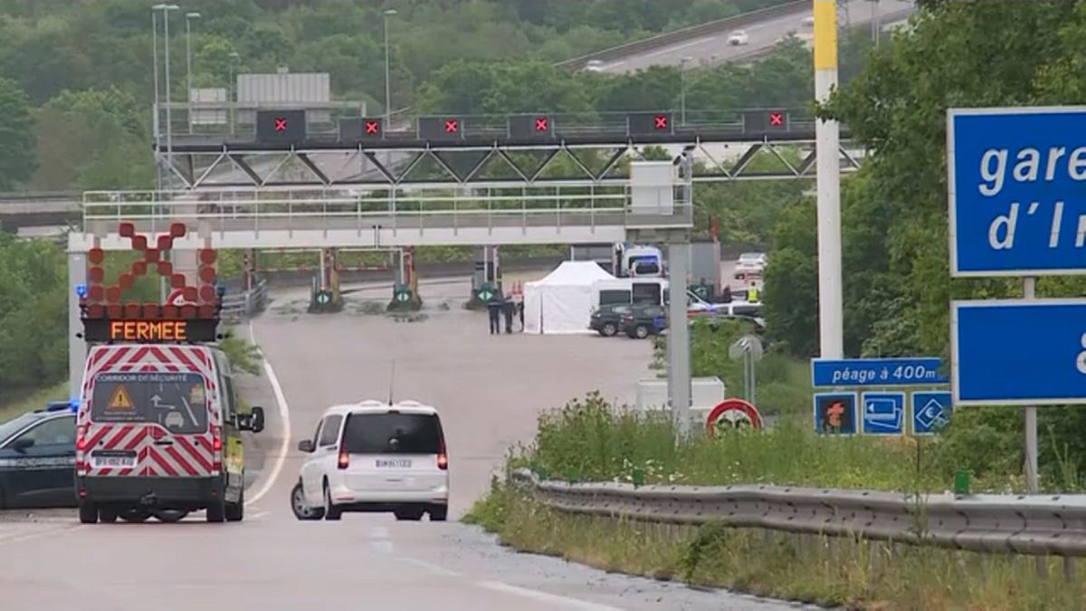 Presa de Incarville, en la región francesa de Eure, donde se produjo el atentado contra el convoy carcelario. 