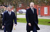 El rey Felipe de España, a la derecha, y el rey danés Frederik en Copenhague, el martes 1 de noviembre de 2019. 7, 2023.