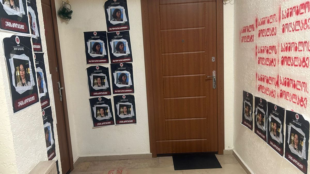 "Traitor of the country". Nino Dolidze, director of ISFED, private apartment entrance 