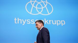 CEO of ThyssenKrupp AG, Miguel Angel Lopez Borrego, at the annual meeting of the German steelmaker in Bochum, Germany, Friday, Feb. 2, 2024.