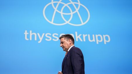 CEO of ThyssenKrupp AG, Miguel Angel Lopez Borrego, at the annual meeting of the German steelmaker in Bochum, Germany, Friday, Feb. 2, 2024.