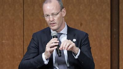 President of the Dutch Central Bank Klaas Knot (file photo)