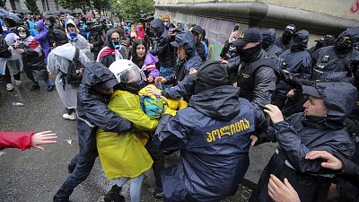 Акция протеста в Тбилиси