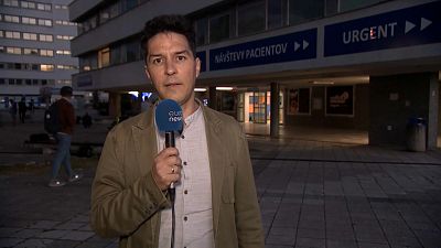O correspondente da Euronews na Eslováquia Gábor Tanács esteve no hospital onde Robert Fico foi submetido a uma cirurgia de urgência