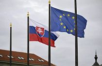 پرچم‌های اسلواکی و اتحادیه اروپا