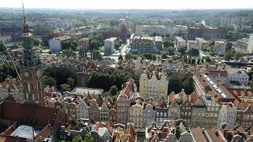 A general view of Gdansk seen from the tower of St. Mary's Church, in Gdansk, Poland (FILE)