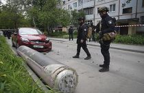 Обломки российской ракеты в Харькове