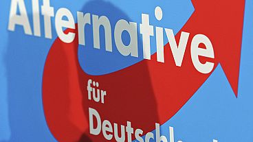 Cartaz do partido Alternativa para a Alemanha (AfD). 