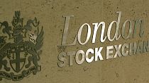 The logo of the London Stock Exchange is seen on the building housing the exchanges administrative offices in London Wednesday Nov. 22, 2006. (AP Photo/ Alastair Grant)
