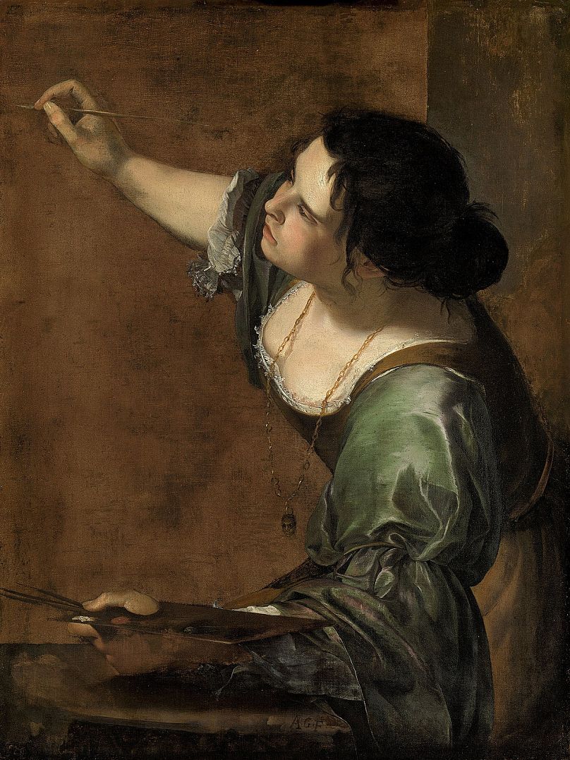 &apos;Self-Portrait as the Allegory of Painting&apos; by Artemisia Gentileschi, 1638–39
