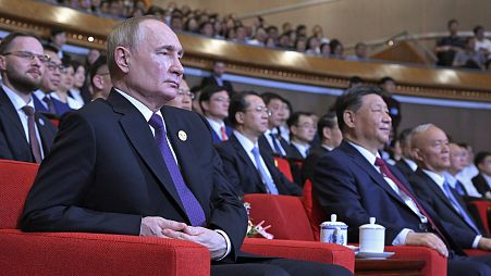Путин и Си Цзиньпин на концерте в Пекине