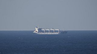 FILE - a ship is photographed out at sea. 