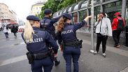 Polizei auf Streife im Wiener Stadtteil Favoriten