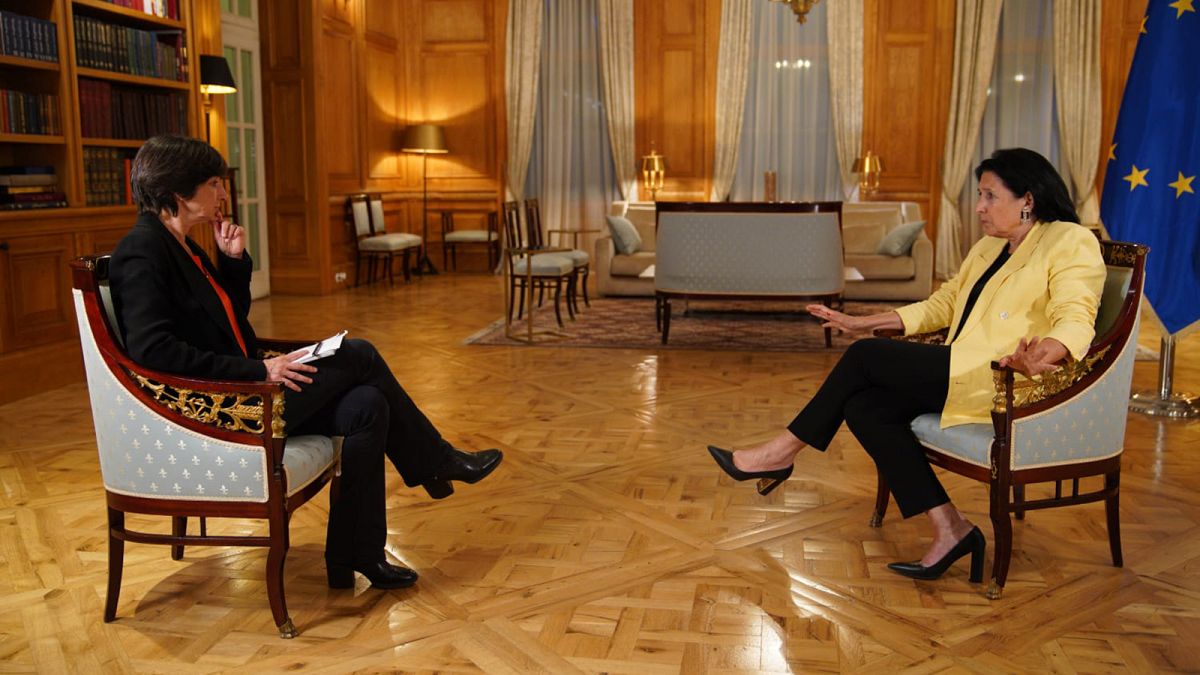 La Présidente géorgienne se confie à euronews