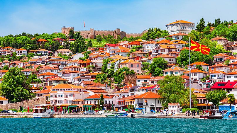 Ohrid in North Macedonia is set on a beautiful lake.