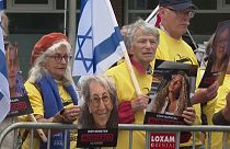 مظاهرة داعمة لإسرائيل أمام محكمة العدل 