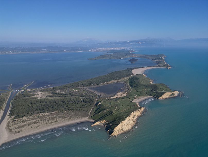 A view of Zvërnec peninsula, where Kushner's firm is looking to invest in a tourist resort with hundreds of rooms and swimming pools.