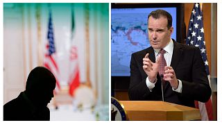 برت مک‌گورک (راست) عکس تزئینی از مذاکرات ایران و آمریکا در سال ۲۰۱۵ (چپ)