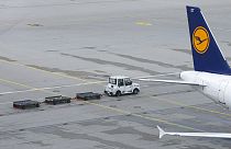 Flugzeug der Lufthansa auf dem Flughafen München. 27. April 2016