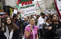 مظاهرة مؤيدة للفلسطينيين في لندن