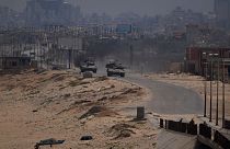 تانک‌های اسرائیلی در مرکز نوار غزه به تاریخ شنبه ۱۸ مه (۲۹ اردیبهشت ۱۴۰۳)