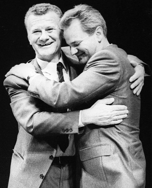 Ivan Stambolić és Slobodan Milošević 1986 júniusában