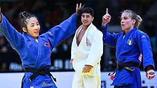 Strahlende Judo-Sieger:innen am ersten WM-Tag