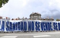 مظاهرة في مدريد للدفاع عن الصحة العامة