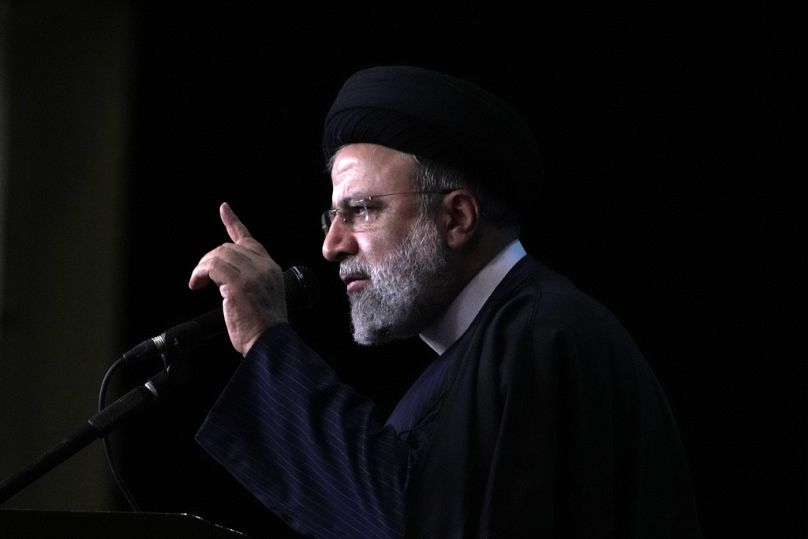 Former Iranian president speaks in 2024.