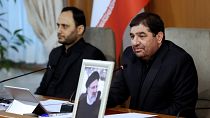 Mohammad Mokhber dirige une réunion à Téhéran, Iran, lundi 20 mai 2024.