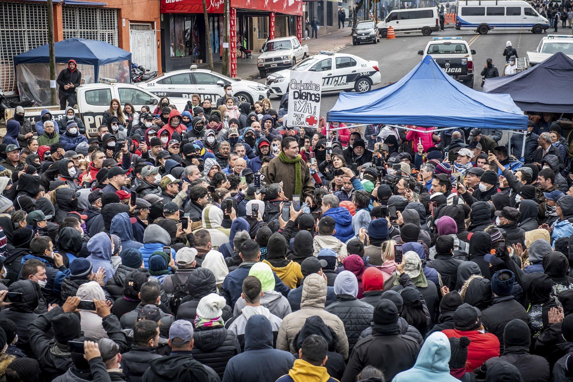 Видео. Протесты в Аргентине: демонстранты требуют повысить зарплаты и пенсии