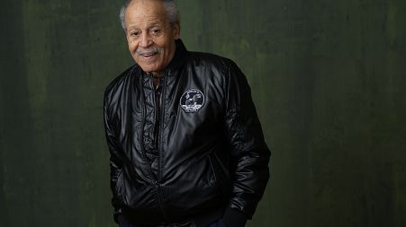 Former NASA astronaut Ed Dwight poses for a portrait to promote the National Geographic documentary film "The Space Race" during the Winter Television Critics Association 