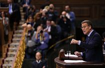 FILE - Spain's conservative opposition leader Alberto Nunez Feijoo in Madrid, Spain, Wednesday, Nov. 15, 2023. 
