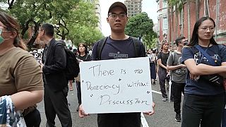 مظاهرات في تايوان 