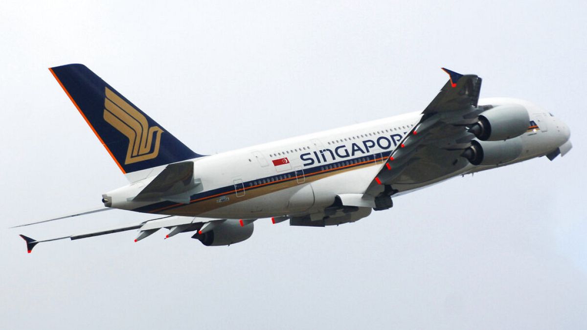 Imagen de un avión de la compañía Singapore Airlines.