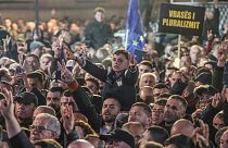 مظاهرة في تيرانا، ألبانيا