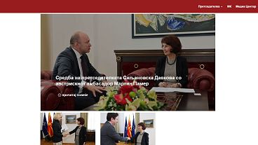 Η επίσημη ιστοσελίδα της προέδρου Γκορντάνα Σιλιάνοφσκα δεν περιέχει την ονομασία Δημοκρατία της Βόρειας Μακεδονίας