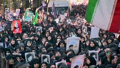 صورة من جنازة الرئيس الإيراني الراحل إبراهيم رئيسي