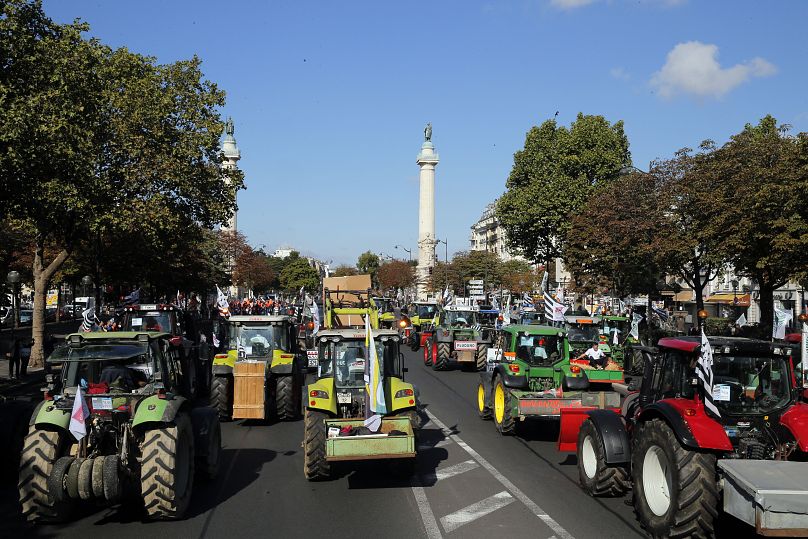 Farmers in Paris protest over agricultural reforms