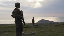 Американские солдаты во время учений на шведском острове Готланд