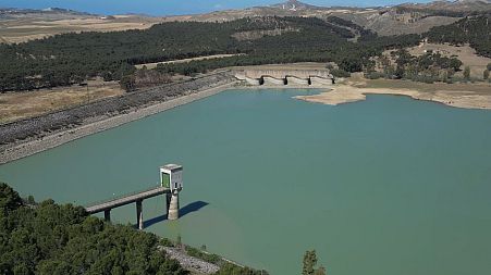 Dam, Caltanissetta, Sicily. 