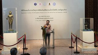 US museum returns ancient statues stolen from Thailand
