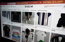Fotografía que muestra una página del sitio web de Shein el 23 de junio de 2023.