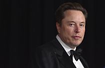 Elon Musk arrives at the 10th Breakthrough Prize Ceremony on Saturday, April 13, 2024, at the Academy Museum of Motion Pictures in Los Angeles.