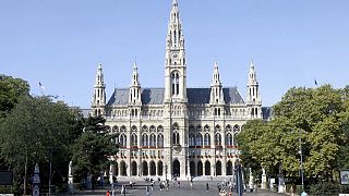 Vienna's Rathaus or city hall.